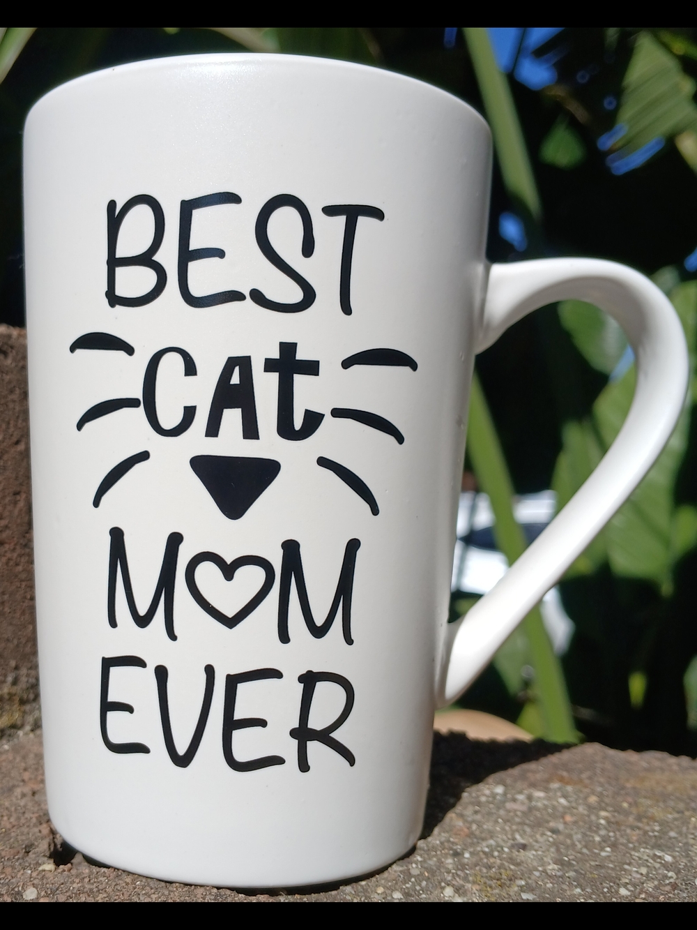 Best Cat Mom Ever Coffee Mug White Ceramic Cat Lover Gift Microwave Safe